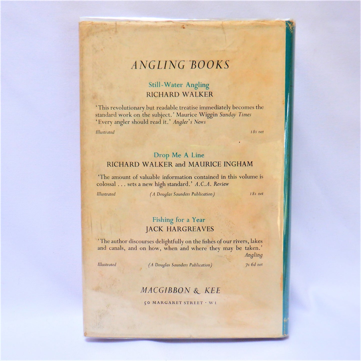 DRY-FLY BEGINNINGS, An Angling Book by Dermot Wilson (1957 1st Ed.)