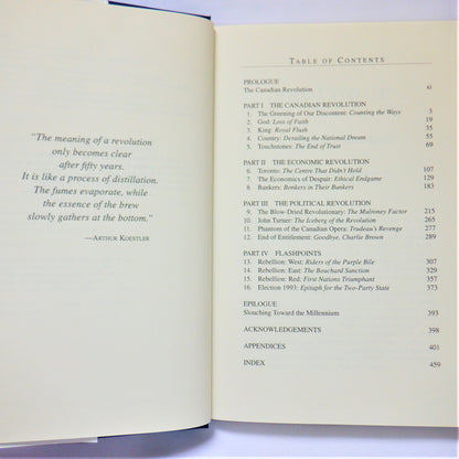 THE CANADIAN REVOLUTION, From Deference to Defiance, by Peter C. Newman (1995 1st Ed.)