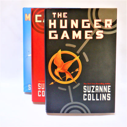 THE HUNGER GAMES TRILOGY, The Original Boxed Set of 3 Hardcover Books by Suzanne Collins (2008 1st Ed.)