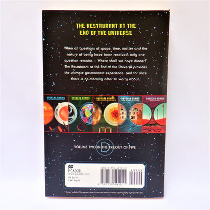 THE HITCHHIKER TRILOGY, The 2002 Picador UK Boxed Set of FIVE SOFTCOVER Books, by Douglas Adams