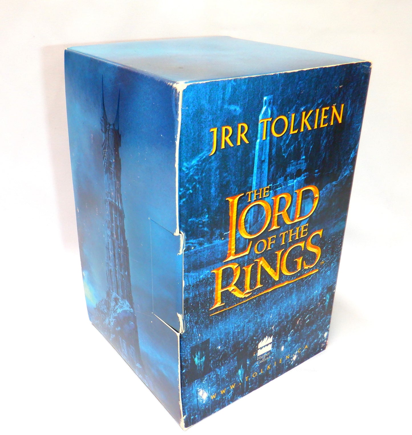 LORD OF THE RINGS, The 2002 HarperCollins 3-Book Boxed-Set with RARE New Line Cinema Movie Image Covers, by J.R.R. Tolkien