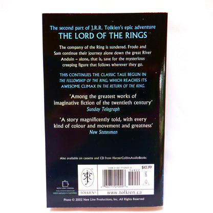 LORD OF THE RINGS, The 2002 HarperCollins 3-Book Boxed-Set with RARE New Line Cinema Movie Image Covers, by J.R.R. Tolkien