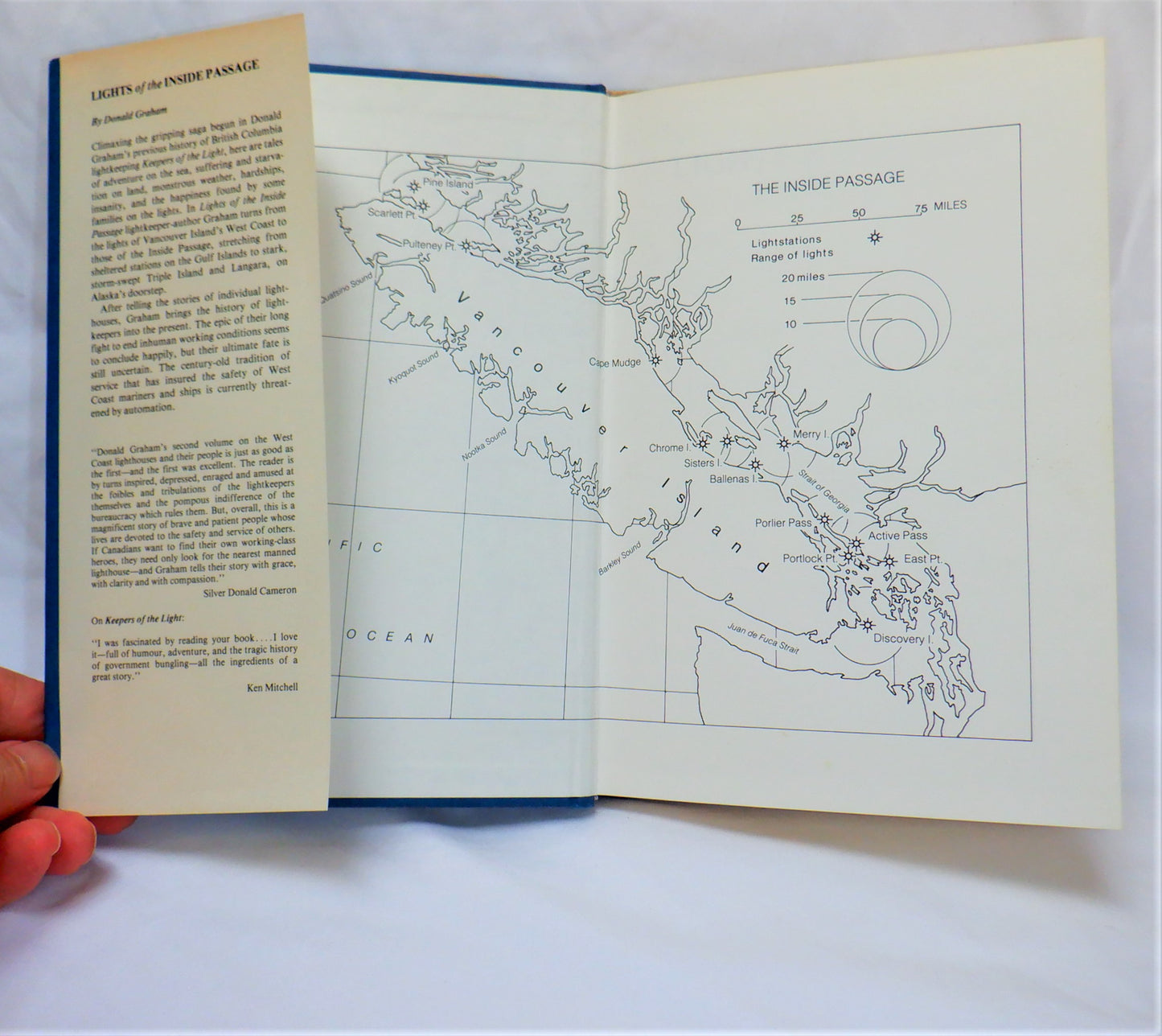 LIGHTS OF THE INSIDE PASSAGE, A History of British Columbia's Lighthouses and Their Keepers, by Donald Graham (1986 1st Ed.)