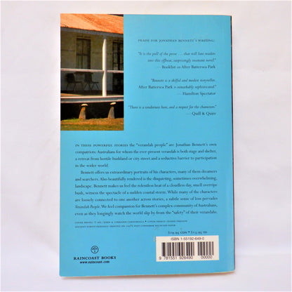 VERANDAH PEOPLE, Australian Short Stories by Jonathan Bennett (2003 1st Ed.)