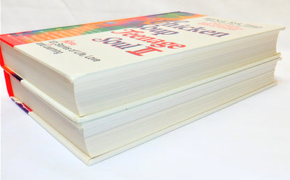 CHICKEN SOUP FOR THE TEENAGE SOUL, Volumes I & II, by Jack Canfield, Mark Victor Hansen & Kimberly Kirberger (1999 1st Scholastic Editions)