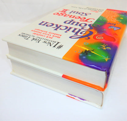 CHICKEN SOUP FOR THE TEENAGE SOUL, Volumes I & II, by Jack Canfield, Mark Victor Hansen & Kimberly Kirberger (1999 1st Scholastic Editions)