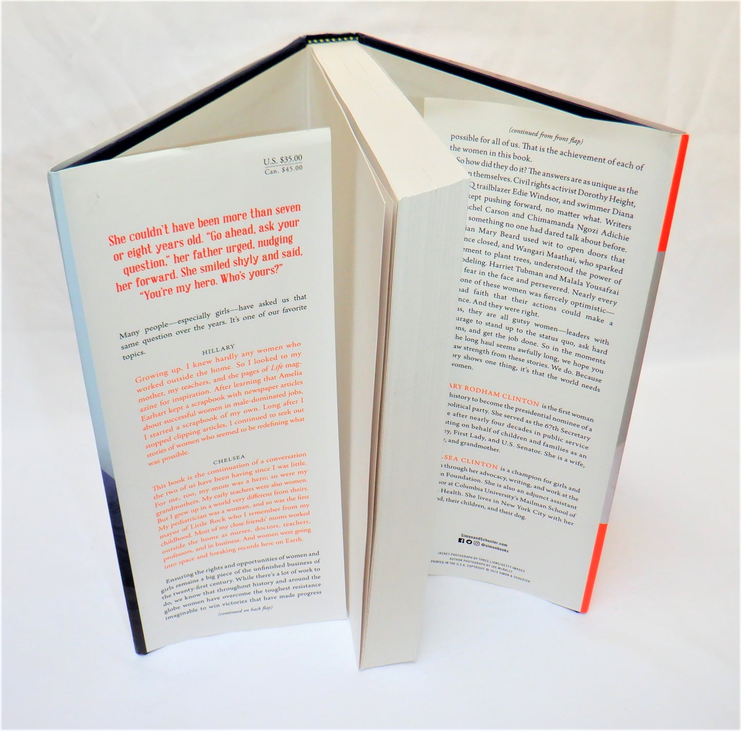 THE BOOK OF GUTSY WOMEN, Favorite Stories of Courage and Resilience, by Hillary Rodham Clinton and Chelsea Clinton (2019 1st Ed.)