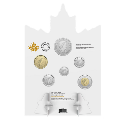 2023 Mosaic of Canadian Icons, A 6-Coin Set by The Royal Canadian Mint, with a SPECIAL .50 Cent Coin