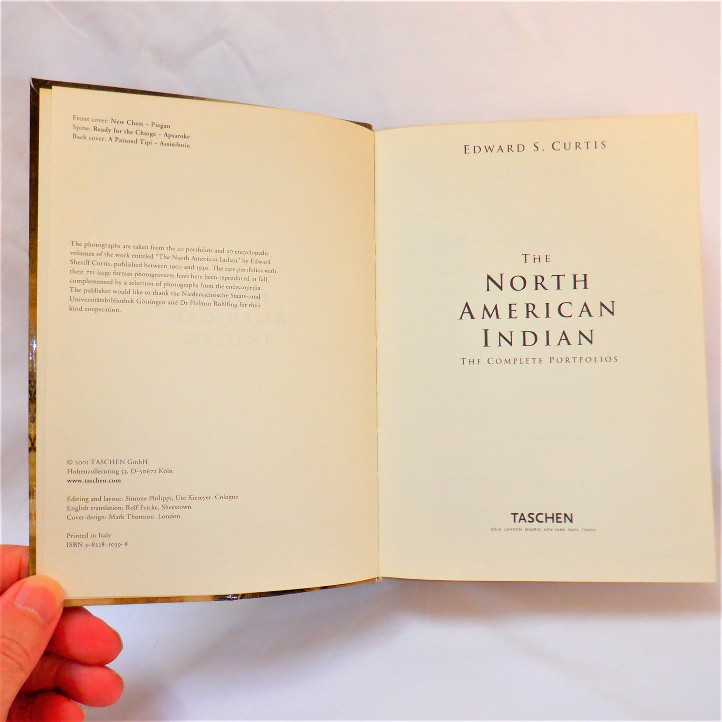 THE NORTH AMERICAN INDIAN: The Complete First Nation TASCHEN Portfolios, by Edward S. Curtis (2001 1st Ed.)