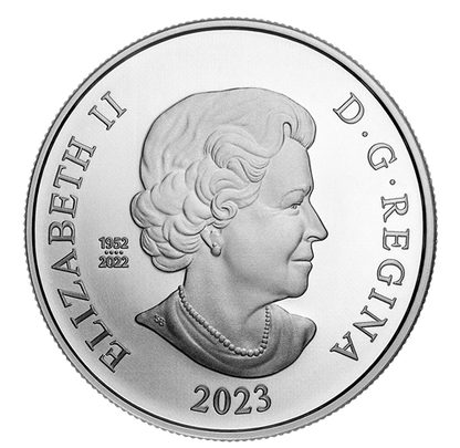 2023 $5 Canadian .9999 Pure Silver Coin: His Majesty King Charles III's ROYAL CYPHER