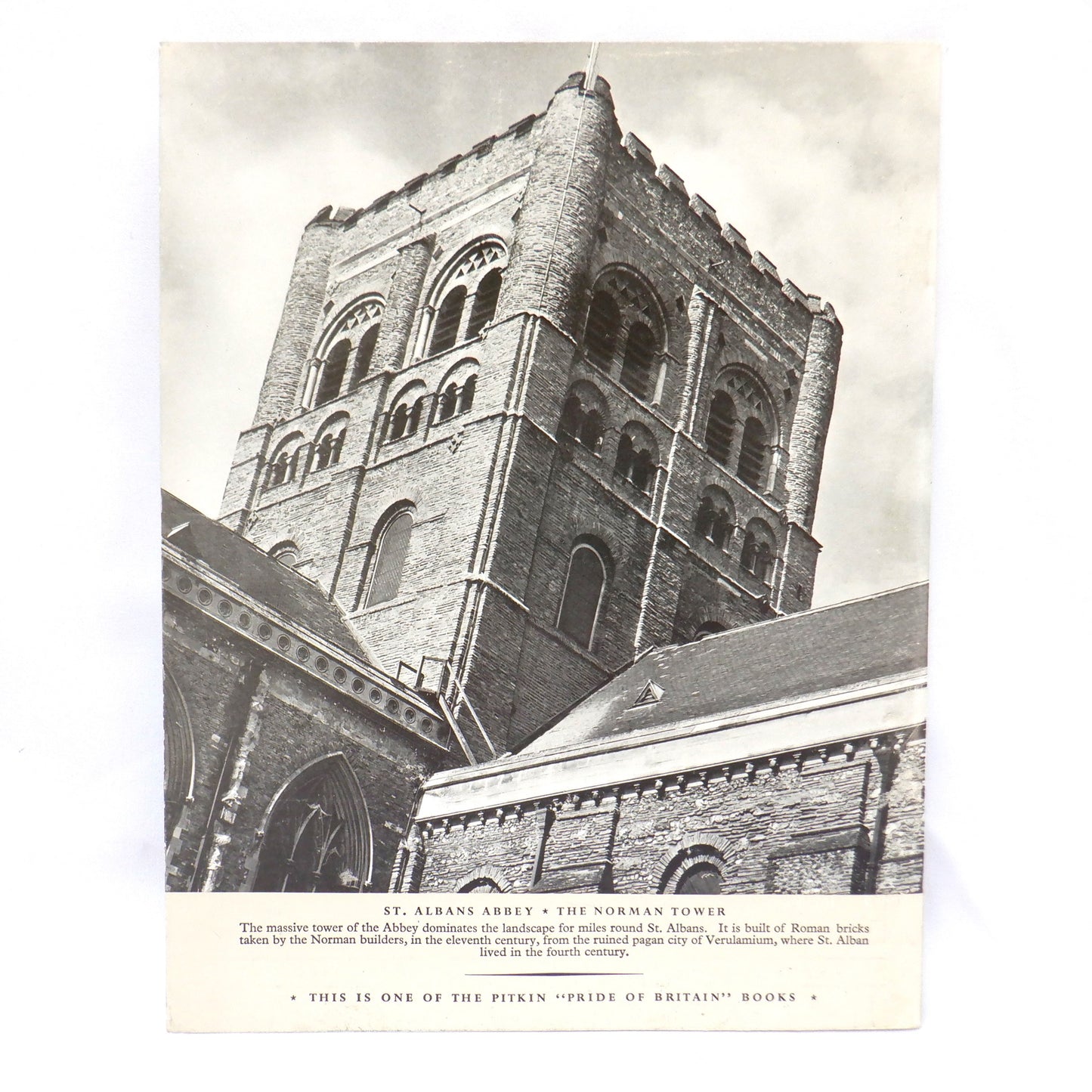 THE PICTORIAL HISTORY OF ST. ALBANS ABBEY in The United Kingdom: A Tourist Souvenir Guide Book, 1968