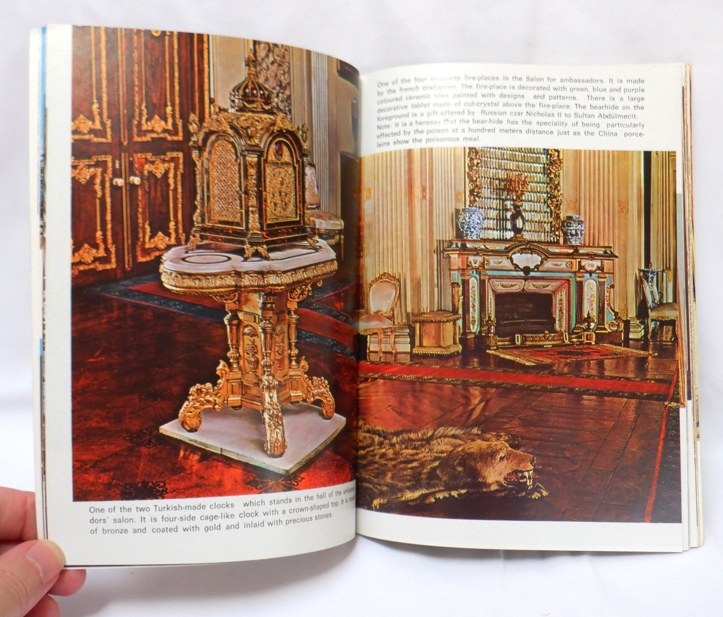 Vintage 1960's Full-Colour Tourist Souvenir Guide Book From Turkey: 'THE DOLMABAHCE PALACE'