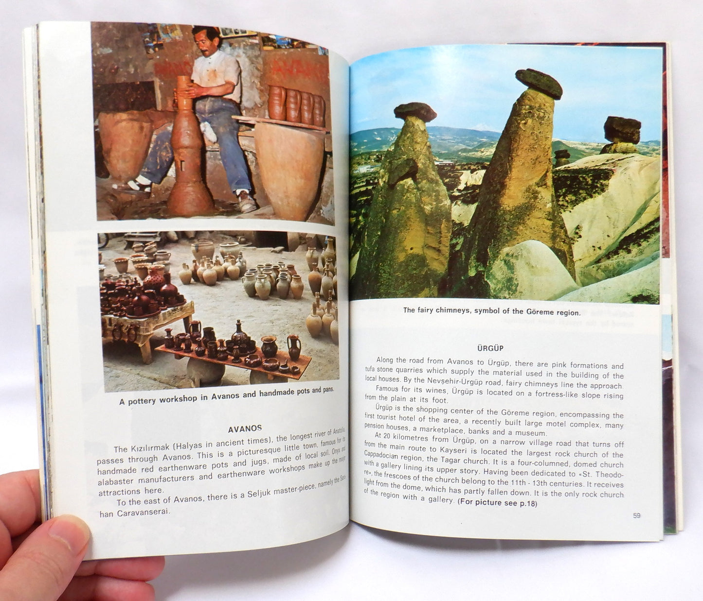 Vintage 1950's Tourist Full-Colour Souvenir Guide Book From Turkey: 'UNIQUE CAPPADOCIA, "The Goreme Region'