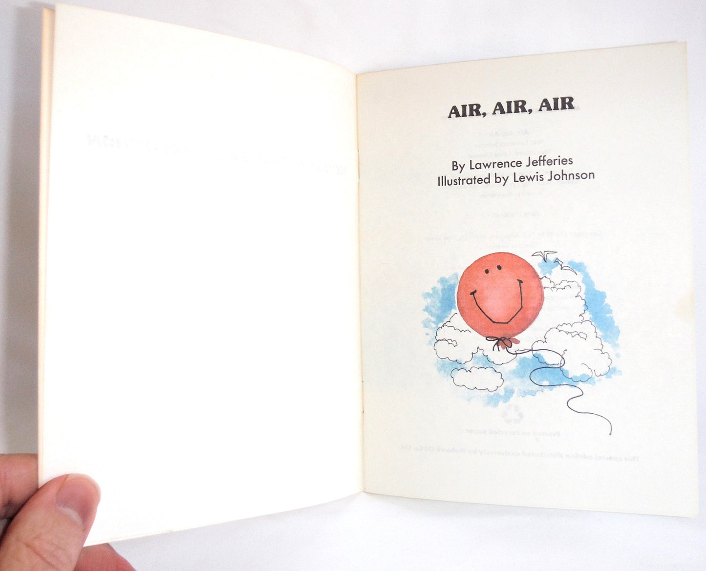 MOTHER NATURE'S BOOK COLLECTION: AIR, AIR, AIR, Written by Lawrence Jefferies for the MOHAWK OIL COMPANY, 1983