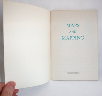 MAPS & MAPPING,  a 1970 Instructional Cartography Guide by Science Service Program USA, RARE Includes Unused Original Stickers!