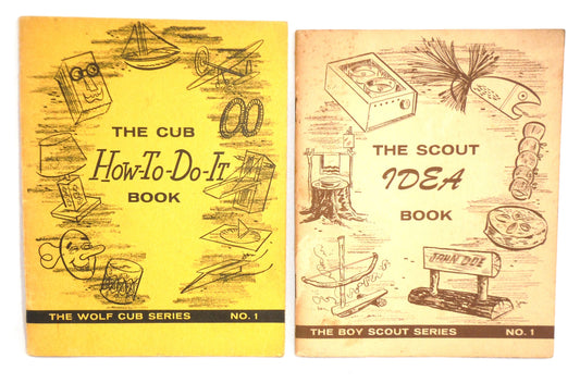 THE CUB HOW-TO-DO-IT BOOK, and THE SCOUT IDEA BOOK..A 'PAUL'S PAIR' of Vintage Booklets by The Boy Scouts of Canada, Ottawa, 1970's