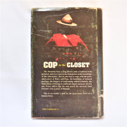 COP IN THE CLOSET, by Jack Fossum (1st Ed. SIGNED)