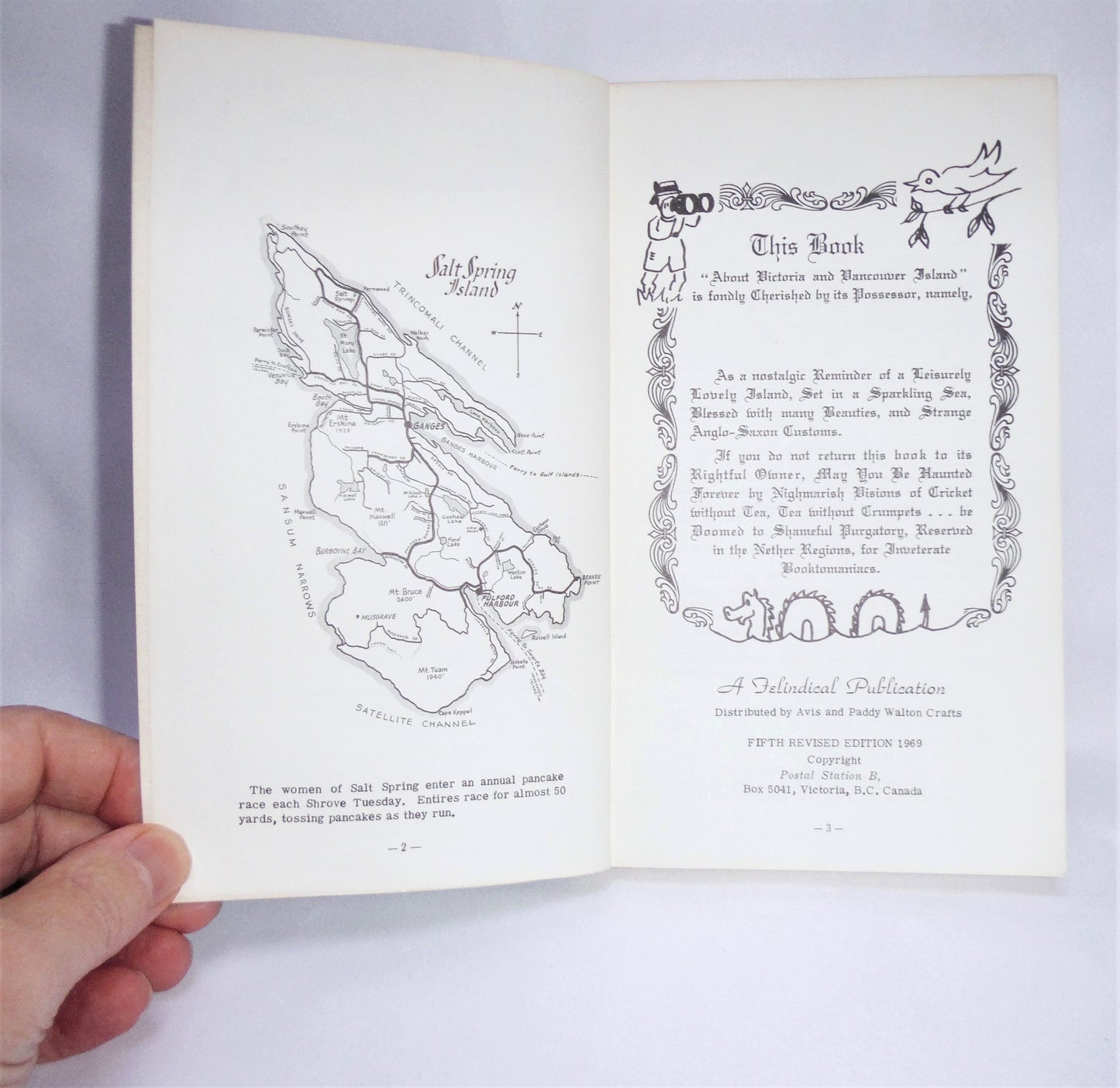 ABOUT VICTORIA & VANCOUVER ISLAND, A Vintage Guide Book by Avis Walton, 1969