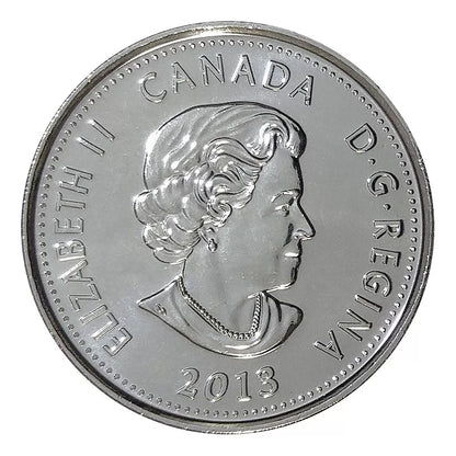 2013 Canadian 25-Cent Quarters, TWO Pack of 5-Coins EACH Coloured and Not Coloured: SALABERRY