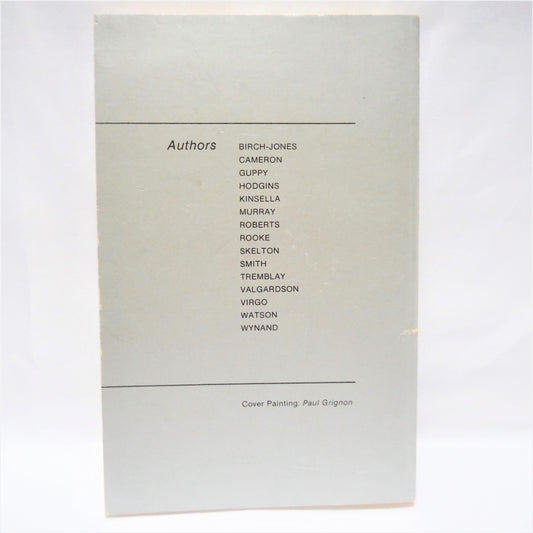 RAINSHADOW: STORIES FROM VANCOUVER ISLAND, Edited by Ron Smith & Stephen Guppy (1982 1st Ed.)