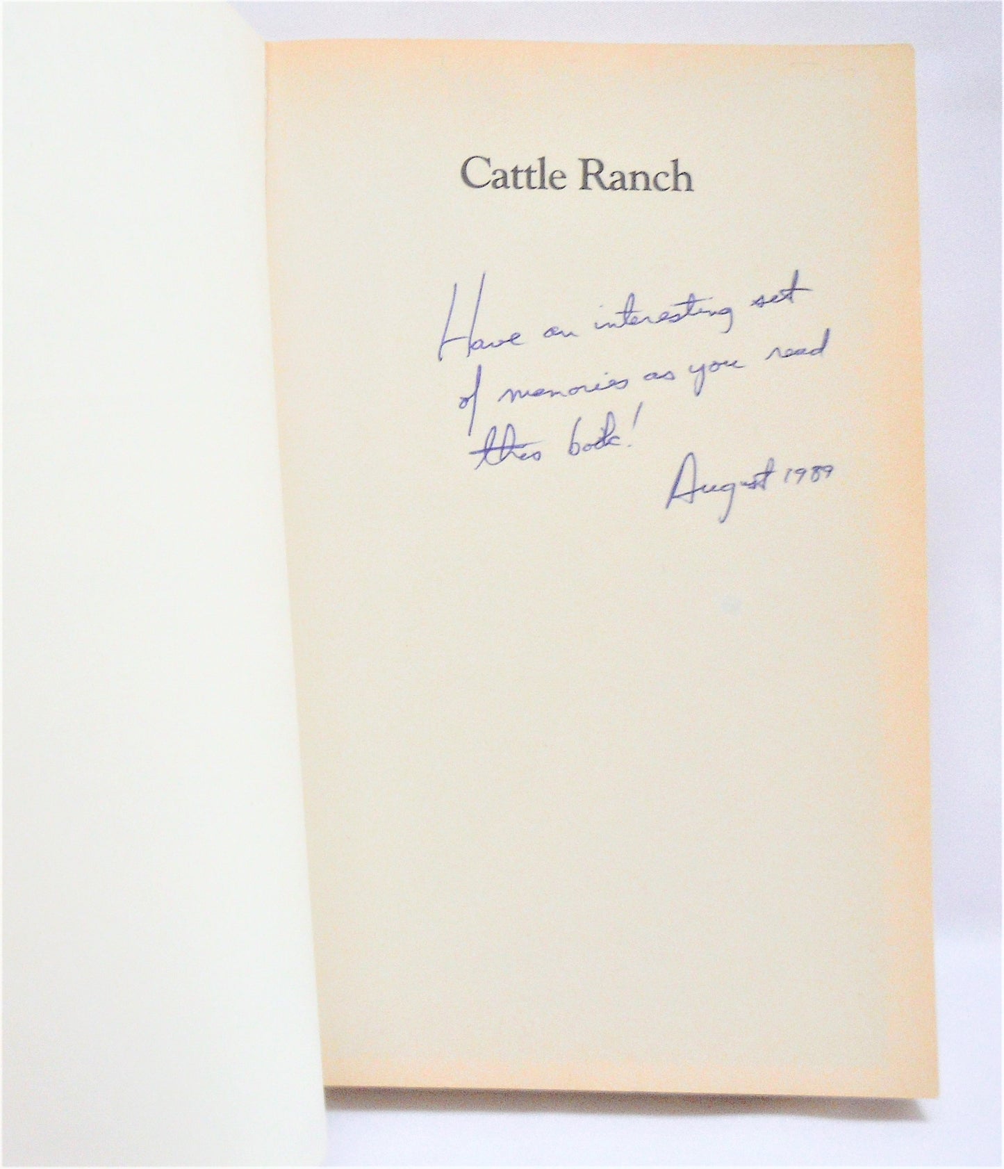 CATTLE RANCH, The Story of the Douglas Lake Cattle Company, by Nina G. Woolliams, 1982