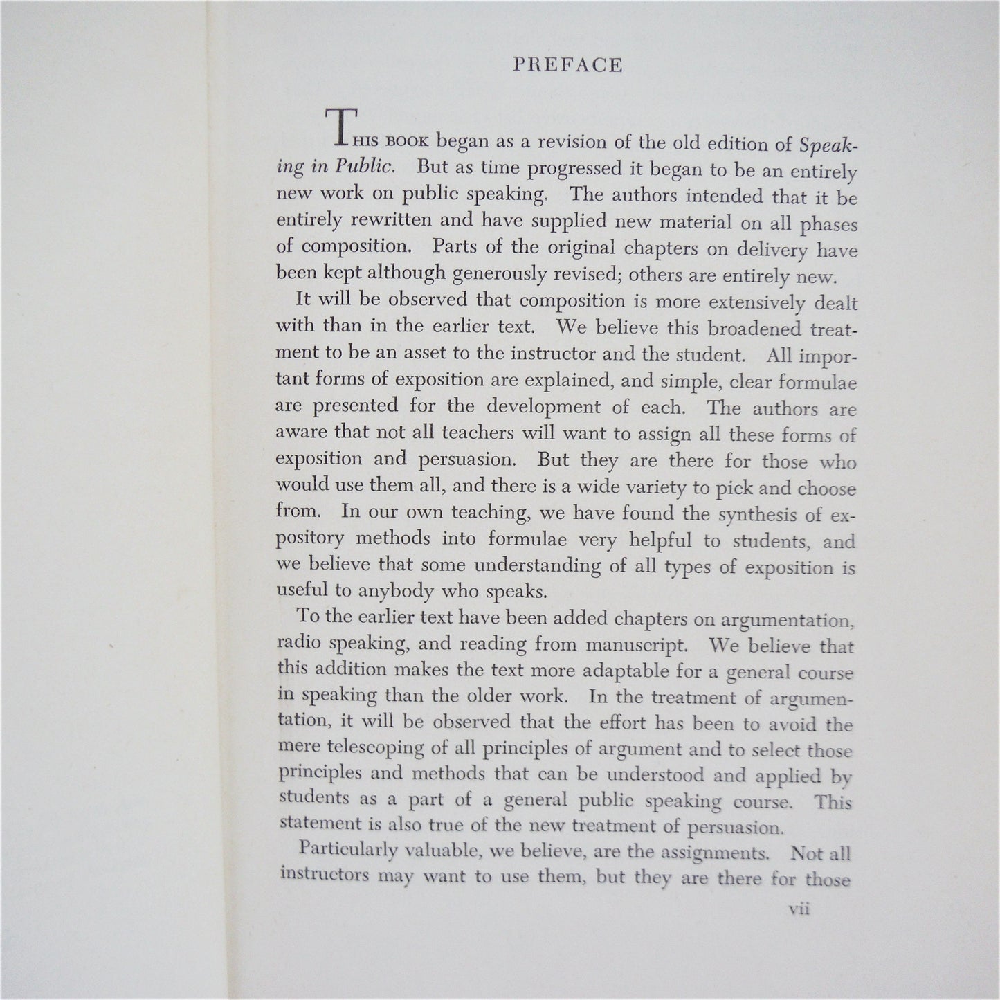 SPEAKING IN PUBLIC, by A.B Williamson, C.A. Fritz & H.R. Ross, 1950