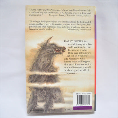 HARRY POTTER AND THE PRISONER OF AZKABAN, by J.K. Rowling (1999 Raincoast Books 1st Ed.)