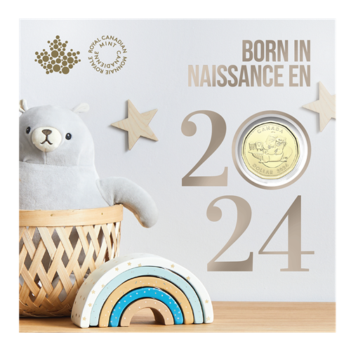 2024 Royal Canadian Mint 5-Coin Gift Set: BABY BORN IN /NAISSANCE EN 2024!