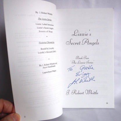 LIZZIE'S SECRET ANGELS, Book Two in the Lizzie Series, by J. Robert Whittle (1st Ed. SIGNED)