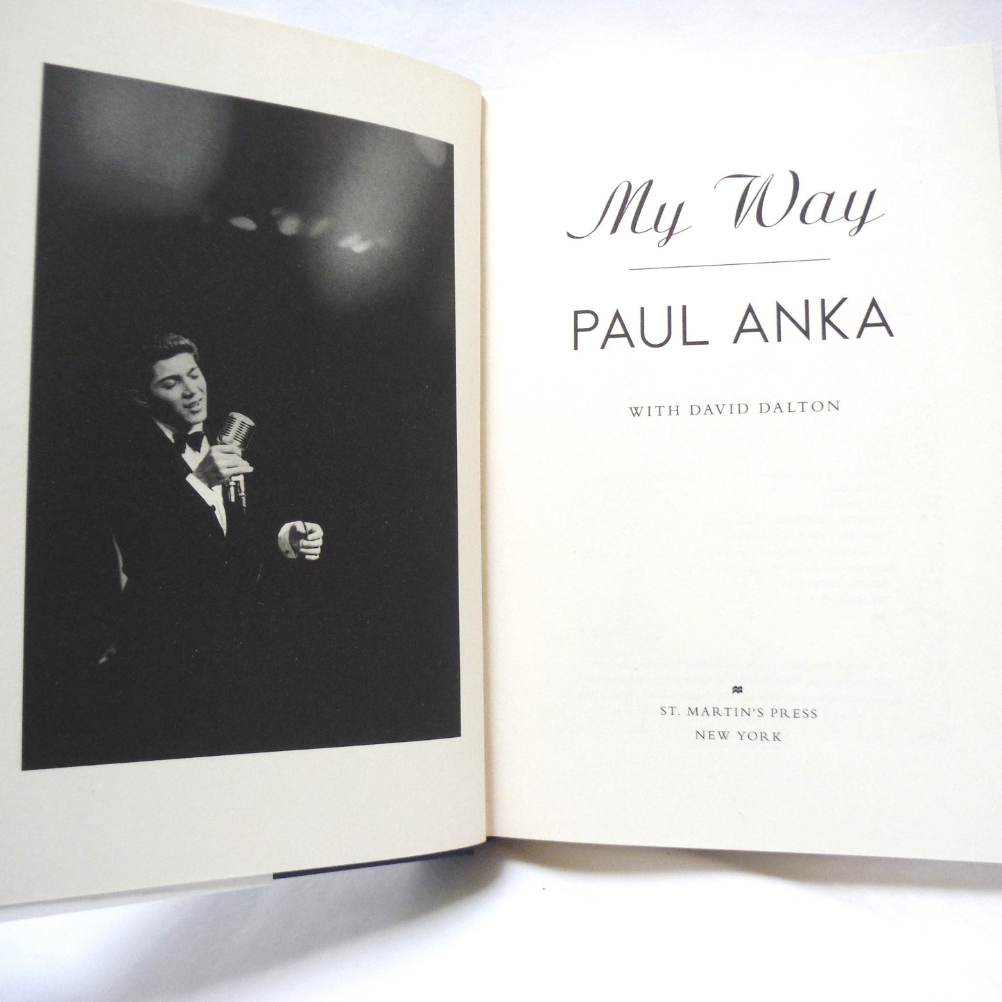 MY WAY, An Autobiography by Paul Anka with David Dalton (1st Ed. SIGNED)