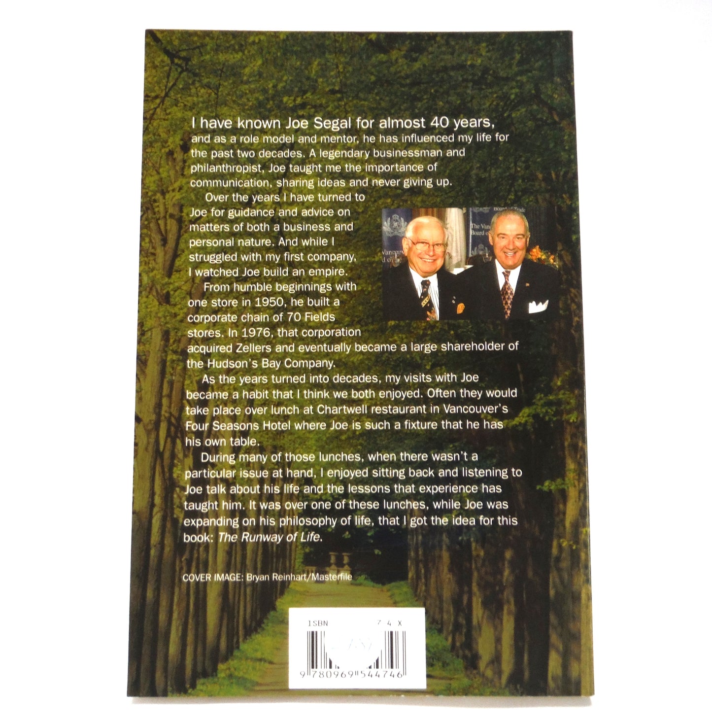 THE RUNWAY OF LIFE, Lessons on Success From Master Business Leader Joe Segal (1st Ed. SIGNED)