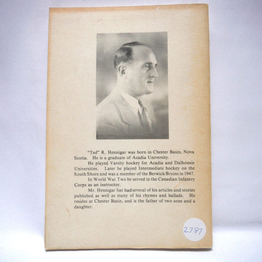 SCOTIAN SPOOKS, MYSTERY AND VIOLENCE, Short Thriller Stories by "Ted" R. Hennigar (1st Ed. SIGNED)