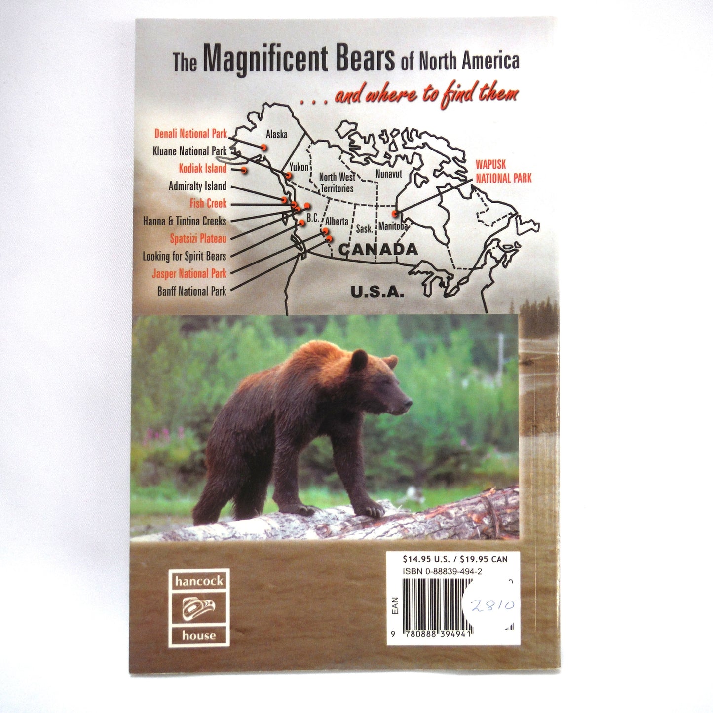 THE MAGNIFICENT BEARS OF NORTH AMERICA...and where to find them, by Keith Scott "The Bear Man" (2001 1st Ed.)