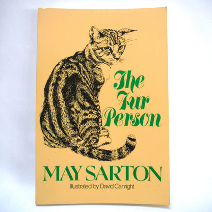 THE FUR PERSON, An Illustrated Novel by May Sarton (1983 1st Ed.)