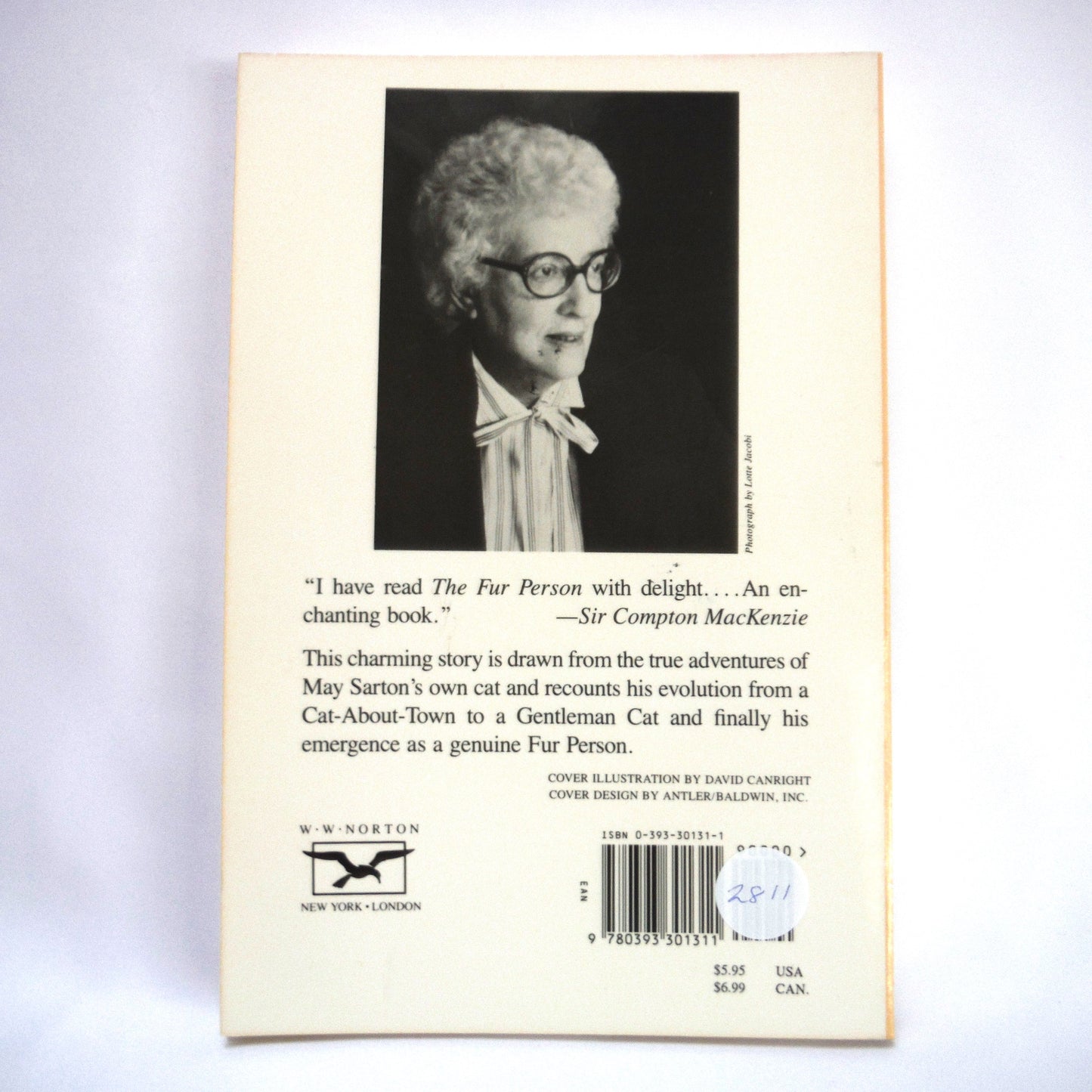THE FUR PERSON, An Illustrated Novel by May Sarton (1983 1st Ed.)
