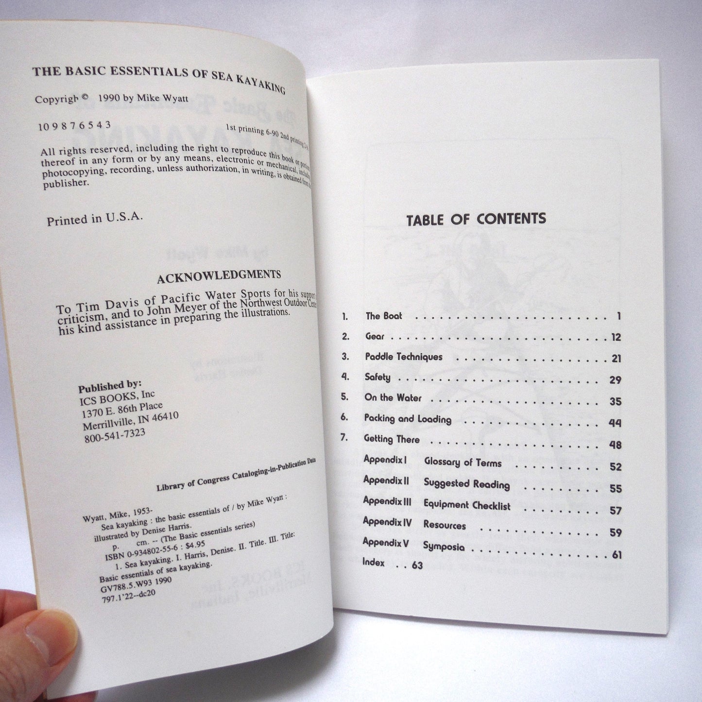 THE BASIC ESSENTIALS OF SEA KAYAKING, by Mike Wyatt (1996 1st Ed.)