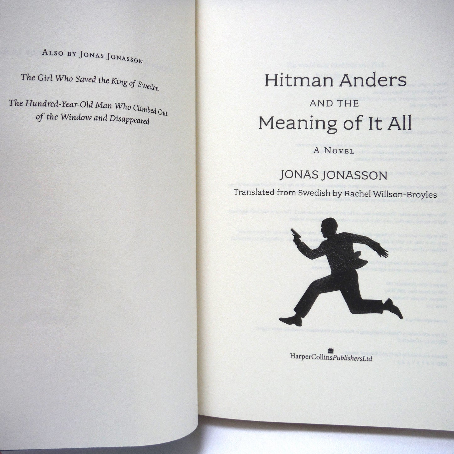 HITMAN ANDERS AND THE MEANING OF IT ALL, A Novel by Jonas Jonasson (2016 1st Cdn.Ed.)