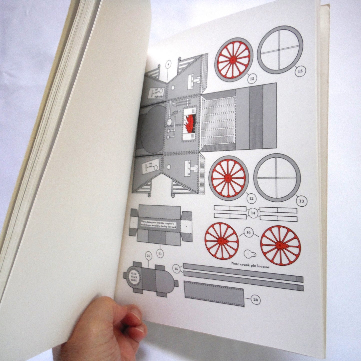 MAKE YOUR OWN WORKING PAPER LOCOMOTIVE, A Cut-And-Assemble Model of a Miniature Steam Locomotive, by Kyle Wickware (1986 1st Ed.)