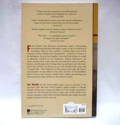 POINTS OF VIEW, Political and Social Commentary by Rex Murphy (2004 1st PB Ed.)