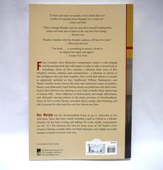 POINTS OF VIEW, Political and Social Commentary by Rex Murphy (2004 1st PB Ed.)