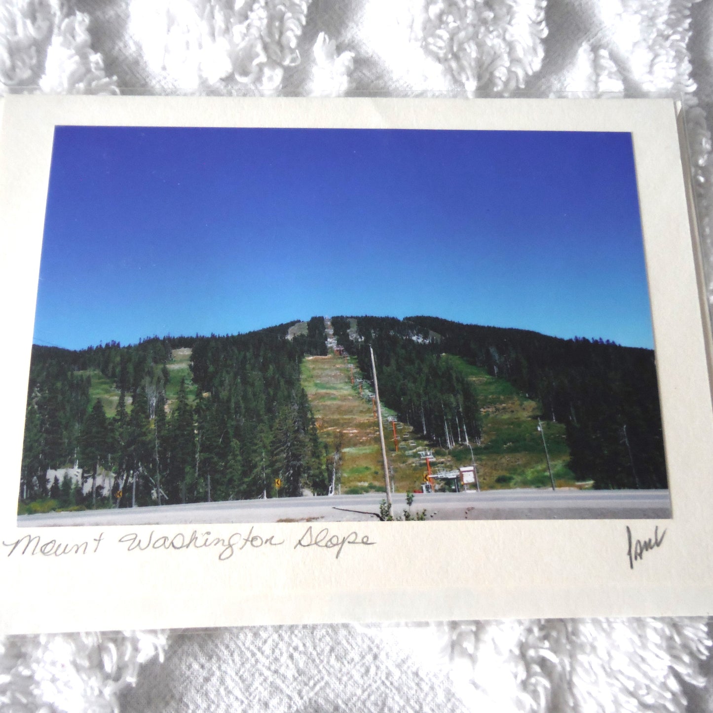 Original Art Greeting Card, Courtenay City Collection: "MOUNT WASHINGTON SLOPE"