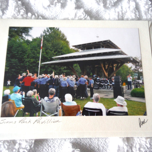 Original Art Greeting Card, Courtenay City Collection: "SIMMS PARK PAVILLION"