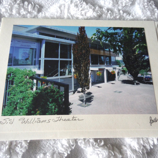 Original Art Greeting Card, Courtenay City Collection: "SID WILLIAMS THEATRE"