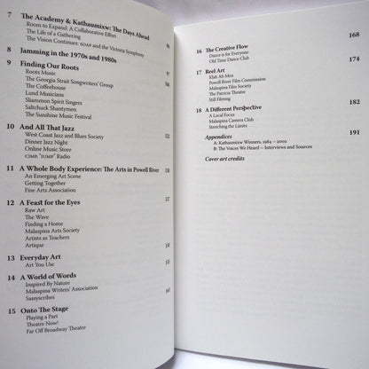 MANY VOICES, Music and the Arts in Powell River, Short Stories Edited by Allan Brown (2004 1st Ed.)