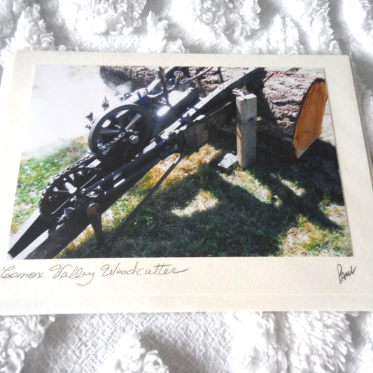 Original Art Greeting Card, Sights & Sounds Collection: "COMOX VALLEY WOODCUTTER"