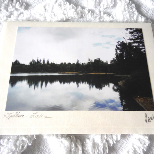 Original Art Greeting Card, Sights & Sounds Collection: "SPIDER LAKE"