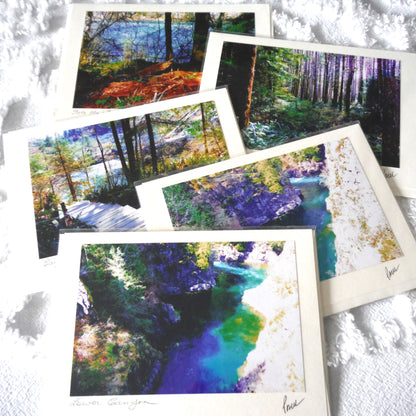 Original Art Greeting Card, Canyon Scenes Collection: "INTO THE FOREST"