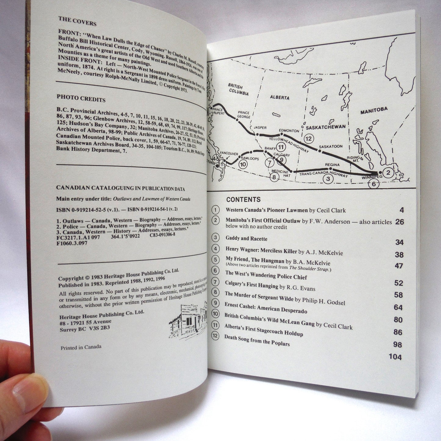 OUTLAWS & LAWMEN OF WESTERN CANADA, Volume Two (1996 1st Ed.)