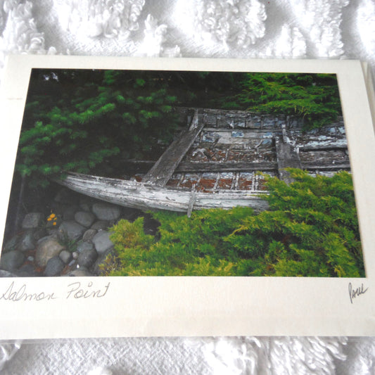 Original Art Greeting Card, Comox Valley Sights Collection: "SALMON POINT"