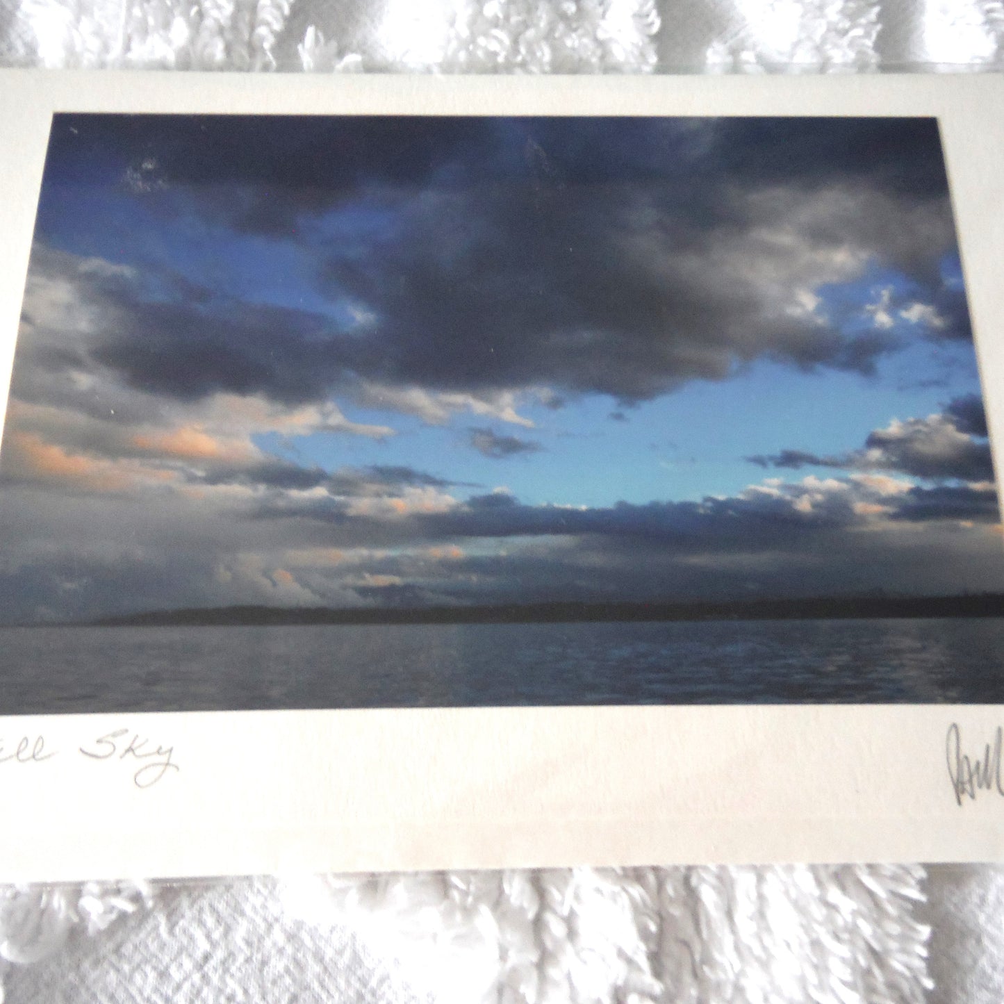 Original Art Greeting Card, Silent Moments Collection: "FULL SKY"